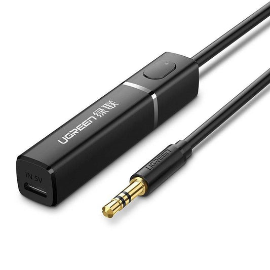 Ugreen Bluetooth 5.0 transmitter wireless audio adapter 3.5 mm mini jack black / 40761