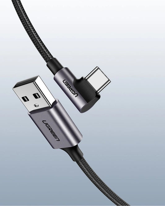 Ugreen USB A to C Quick Charging Cable (Black) / 60126-60127-60128