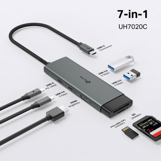 TP-Link UH7020C | موزع USB Type-C مزود بـ 7 منافذ