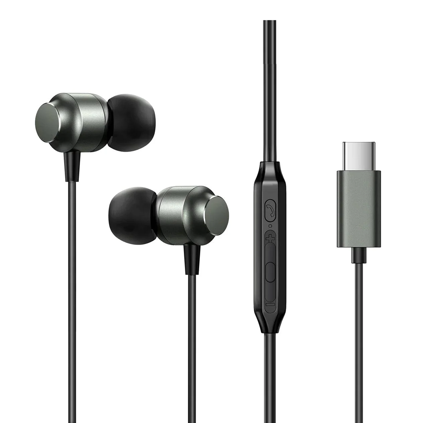 سماعات أذن JOYROOM Type-C المعدنية السلكية داخل الأذن / JR-EC06