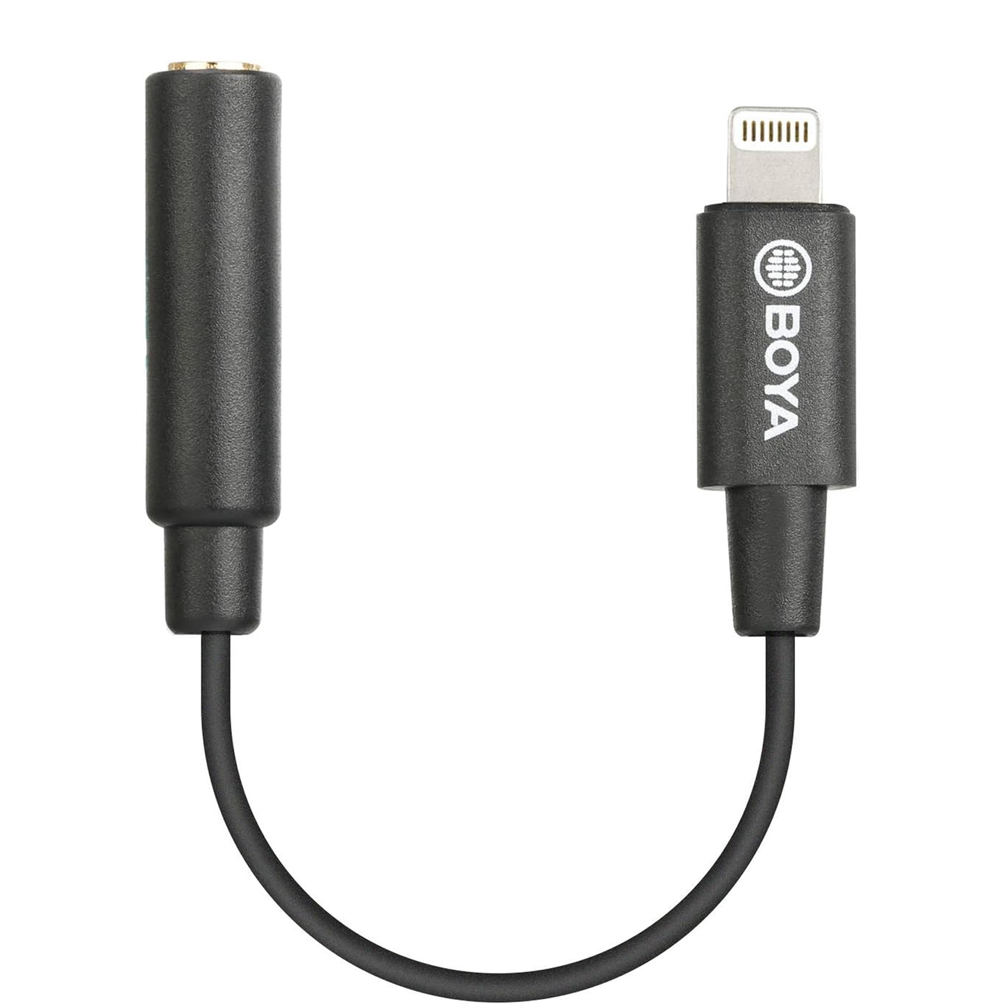 كابل محول صوت BOYA BY-K3 TRRS أنثى إلى Lightning ذكر مقاس 3.5 مم 