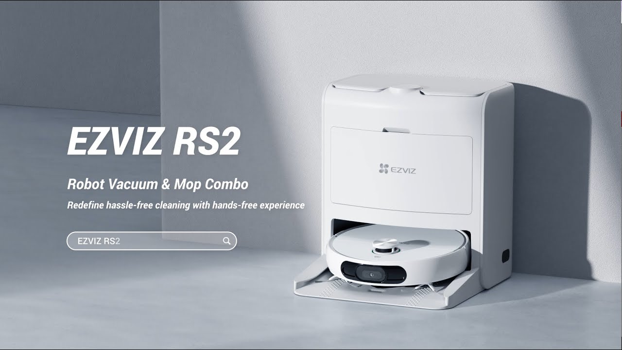 مكنسة الروبوت الكهربائية والممسحة الآلية EZVIZ RS2