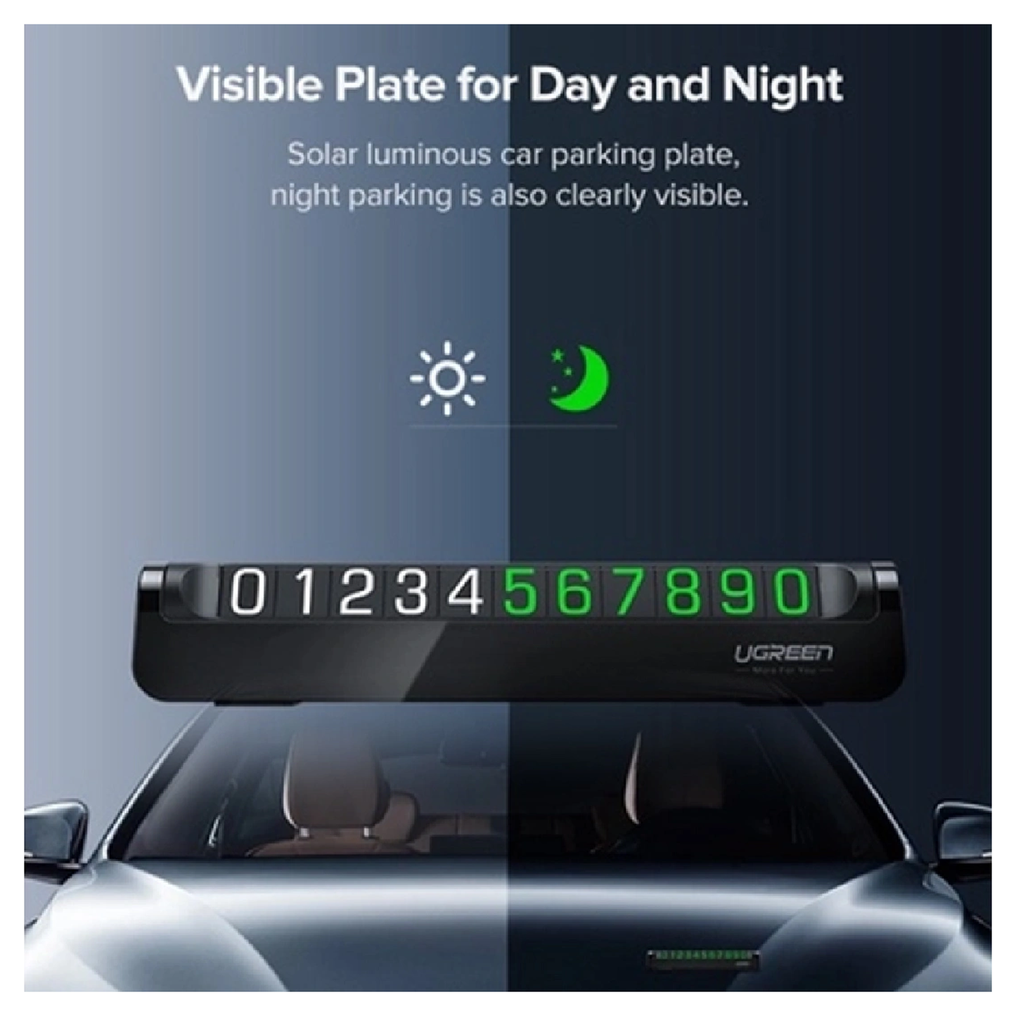 UGREEN Double Number Plate Temporary Parking Card / 60326