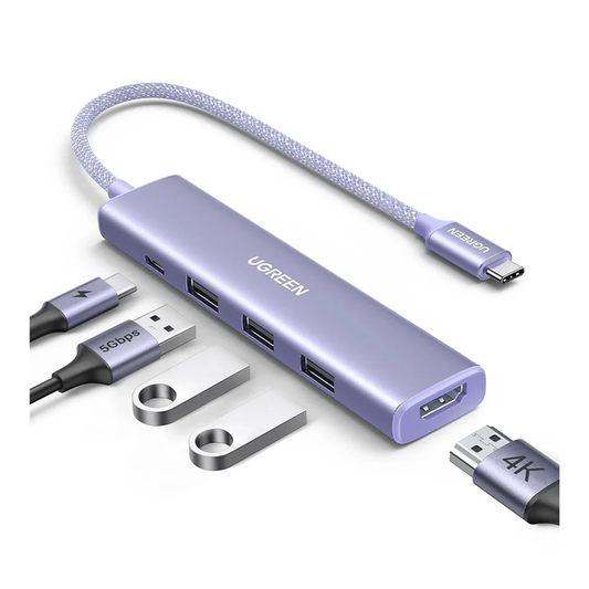 UGREEN Revodok 5-in-1 USB C Hub (PD 100W, 4K@30Hz) / CM478