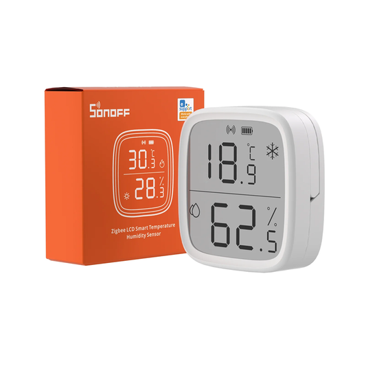 مستشعر درجة الحرارة والرطوبة الذكي Sonoff SNZB-02D Zigbee LCD - مراقبة عالية الدقة مع شاشة عرض في الوقت الفعلي