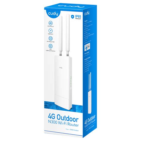 جهاز Cudy LT400 خارجي 4G LTE Cat 4 N300