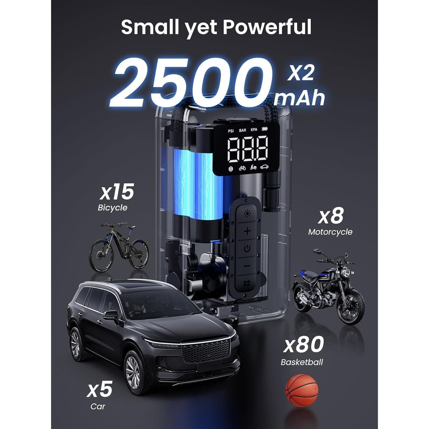 UGREEN Portable Tire Inflator / 15951