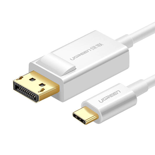 UGREEN 1.5M USB Type C Male To DisplayPort Female Cable 4k@30Hz - White /MM139