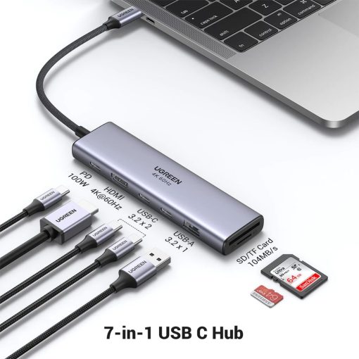 UGREEN USB-C 7 IN 1 Multifunctional Adapter / 45521