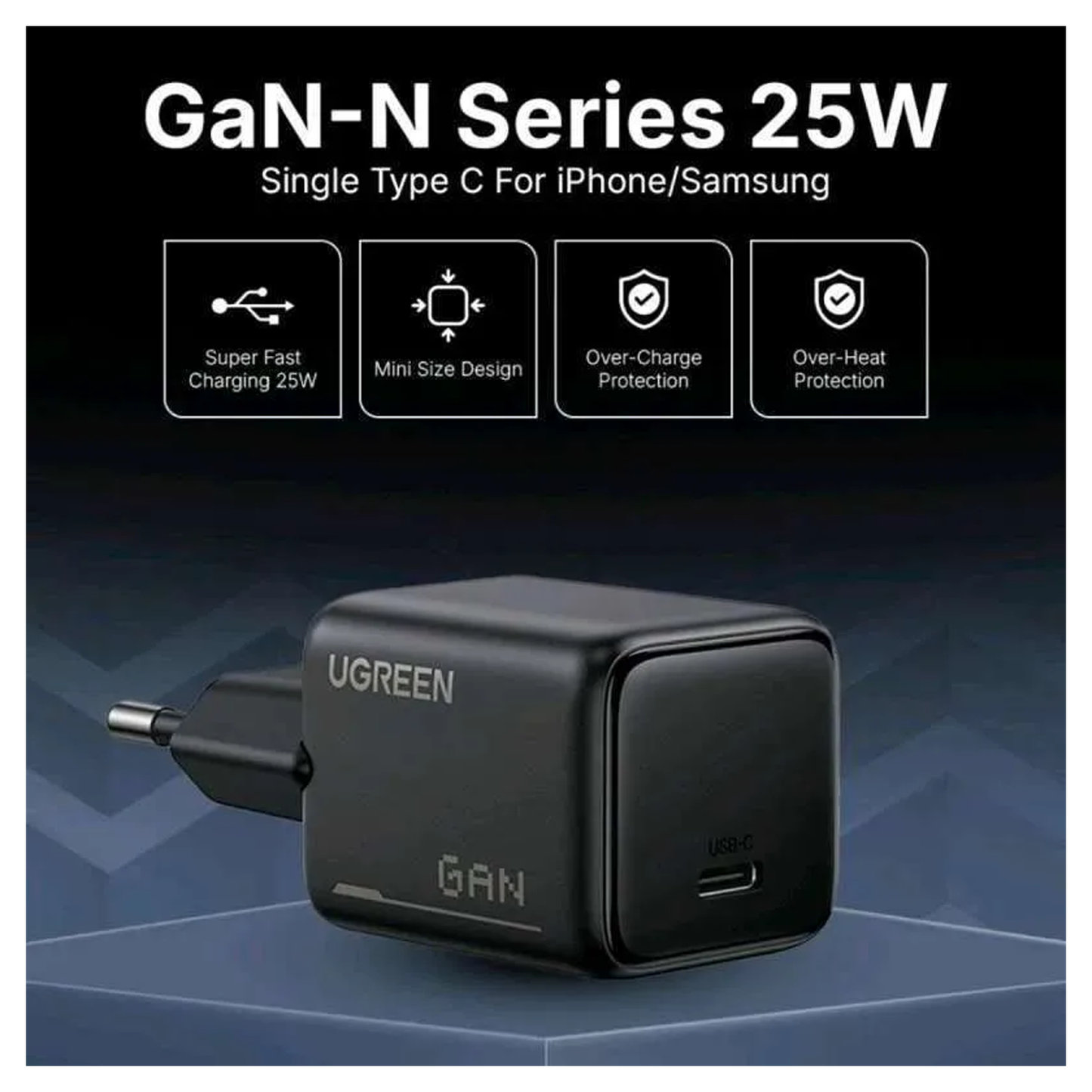 UGREEN 25W USB-C GaN Fast Charger EU / 65736