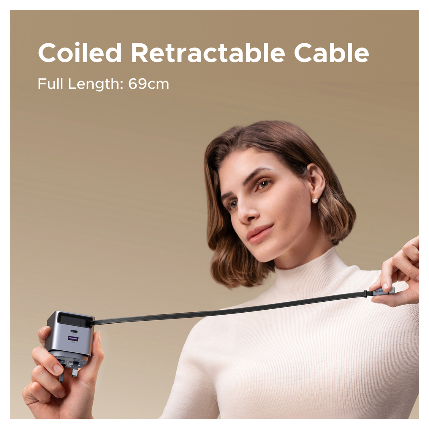 UGREEN 45W GaN USB-C Charger - 3-Port Fast Charging Adapter / X614-65822